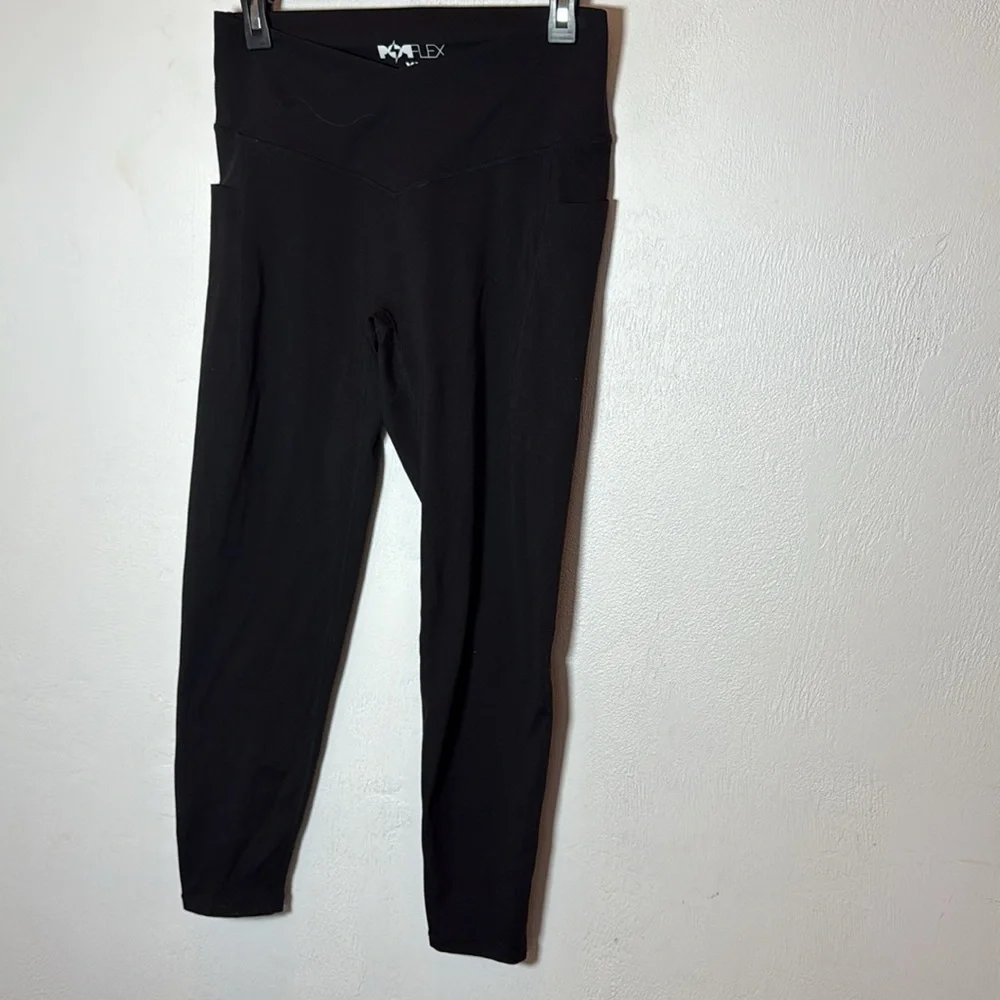POPFLEX Crisscross Extra Lovely Leggings with Pockets Size XL - Picture 2 of 4
